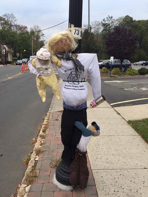 Final Super Mom scarecrow on display
